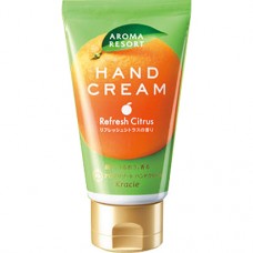 KRACIE Aroma Resort hand cream — крем для рук с ароматом апельсина и бергамота